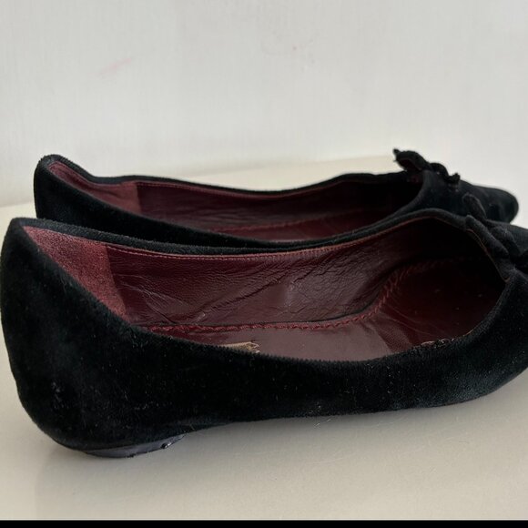 Marc Jacobs Black Velvet Ballet Flats Size 39.5 ⚫️ - Picture 6 of 6